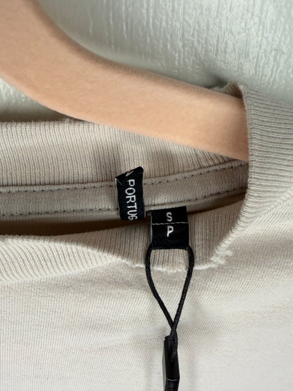 NWT The Kooples Receipt T-Shirt – Sand/White- Men's S/ Women's M- MSRP $195 - Picture 8 of 10